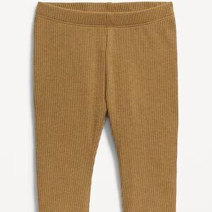 Old Navy Unisex Rib-Knit Leggings for Baby/Toddler | 12-18M | Acacia Brown/Tan